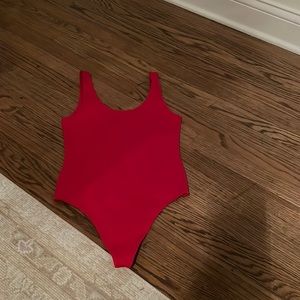 Aritzia Wilfred Free Red Bodysuit - NWOT